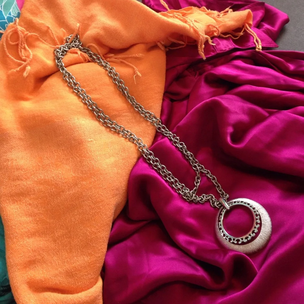 VINTAGE Mod Trifari Extra Long Pendant